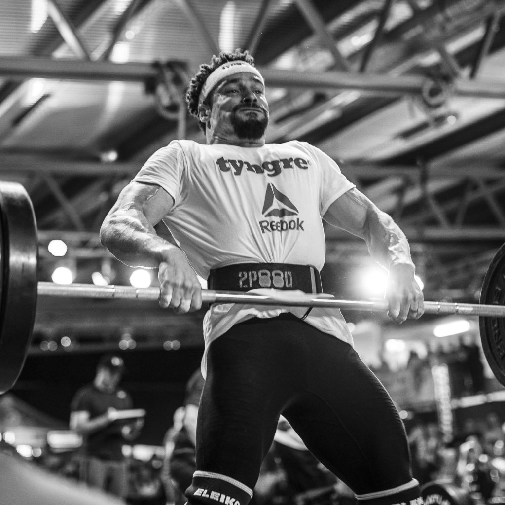 Calvin Keyser Allen Snatches in a competition.