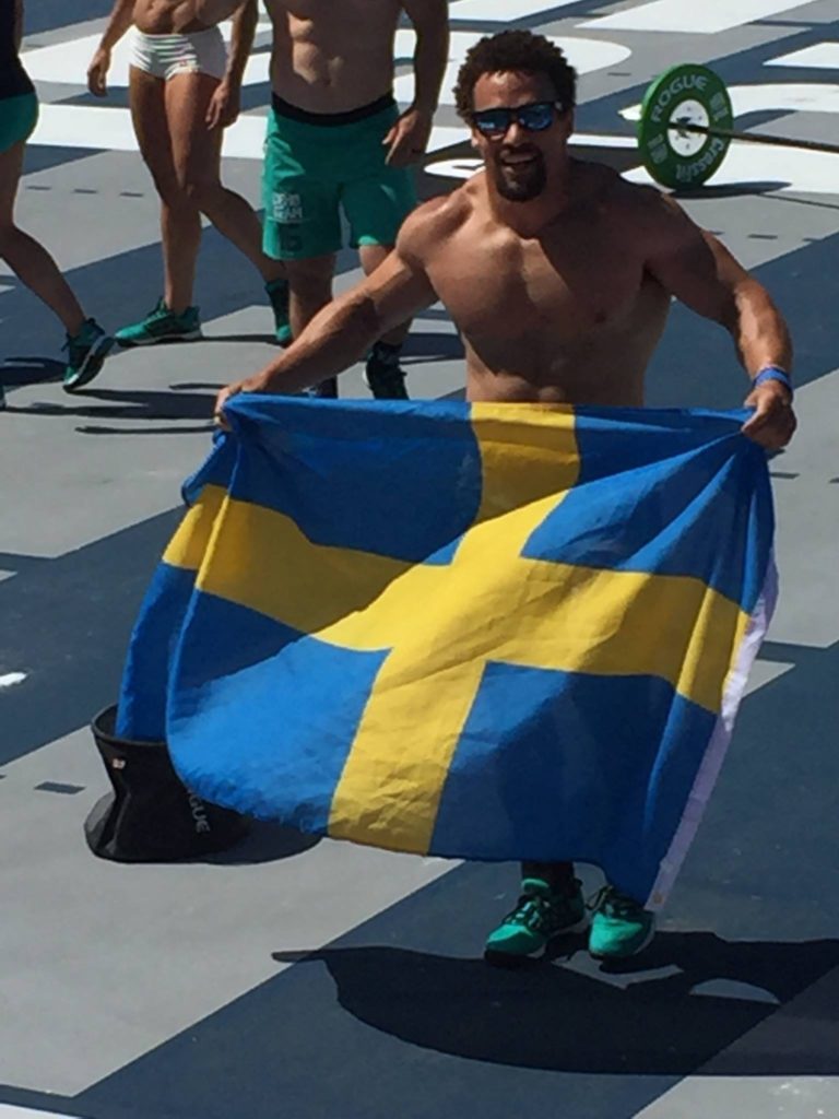 Calvin after his performance in Crossfit Regionals.